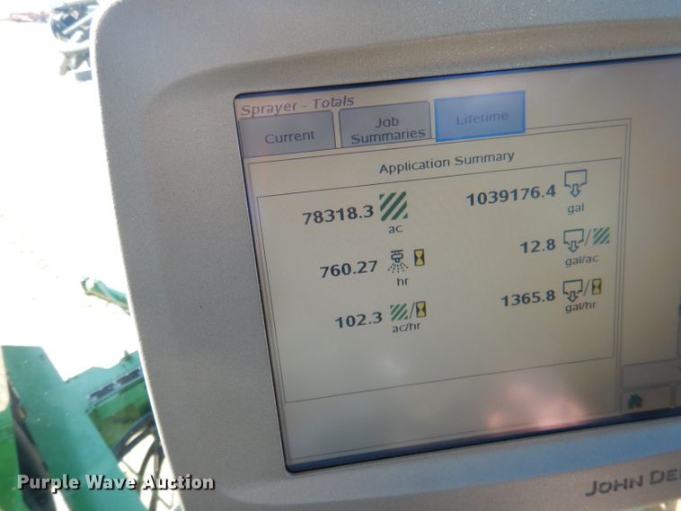 image for item DG5927 2009 John Deere 4830 sprayer