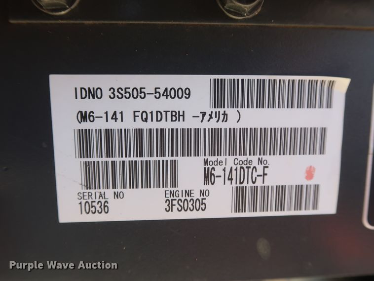 image for item DH0852 2017 Kubota M6-141 MFWD tractor