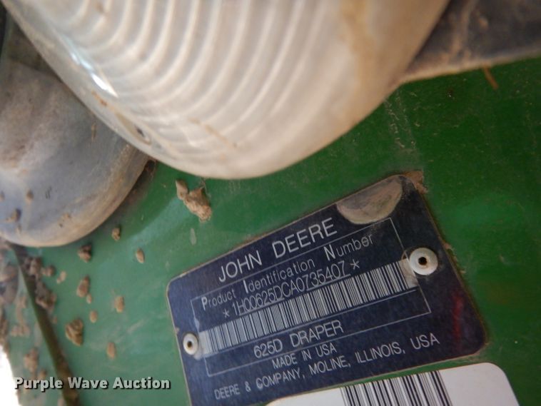 image for item DH2300 2010 John Deere 625D draper head