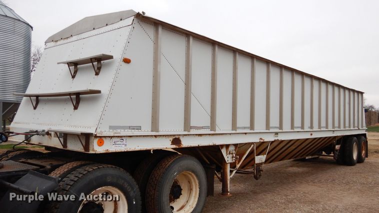 image for item DH3725 1989 Doonan double hopper bottom grain trailer