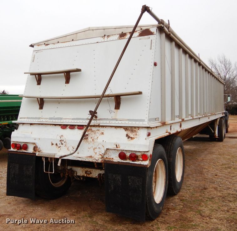 image for item DH3725 1989 Doonan double hopper bottom grain trailer