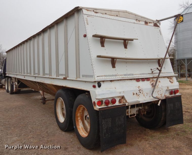 image for item DH3725 1989 Doonan double hopper bottom grain trailer
