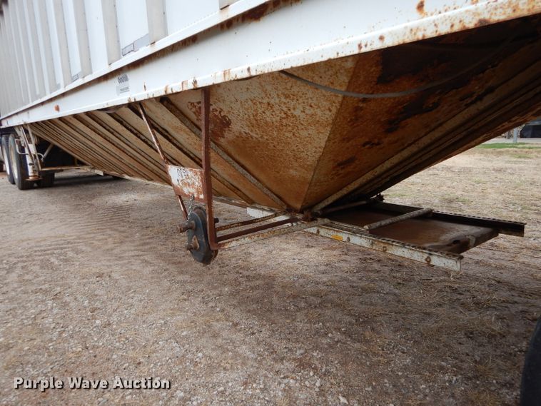 image for item DH3725 1989 Doonan double hopper bottom grain trailer