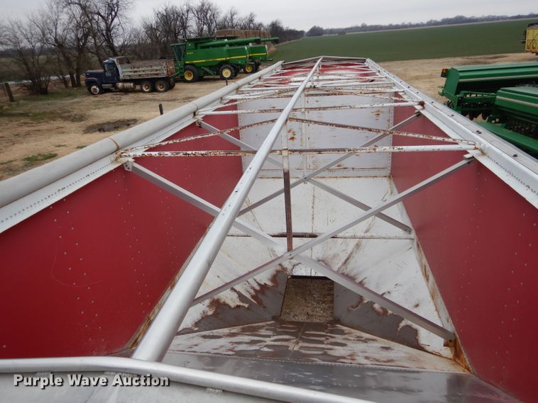image for item DH3725 1989 Doonan double hopper bottom grain trailer