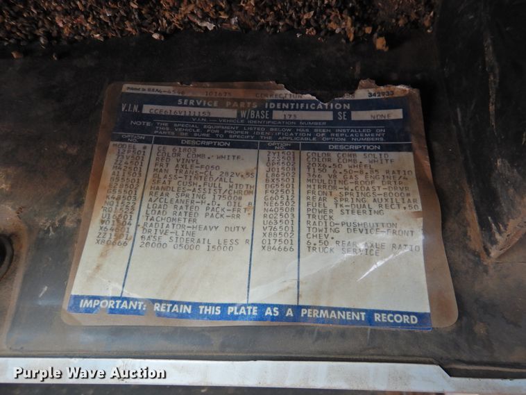 image for item DI0040 1976 Chevrolet C60 grain truck