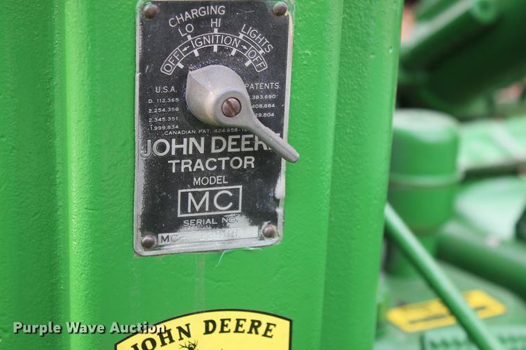 image for item H1301 1950 John Deere MC dozer