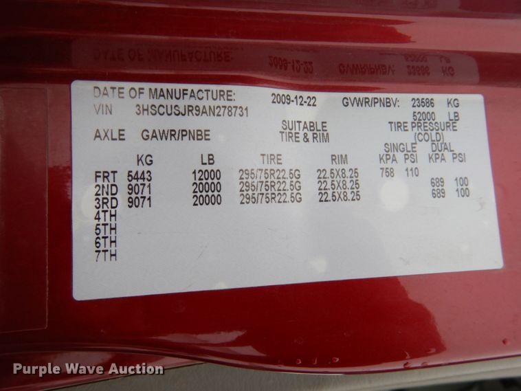 image for item DF7373 2010 International ProStar Eagle Premium semi truck