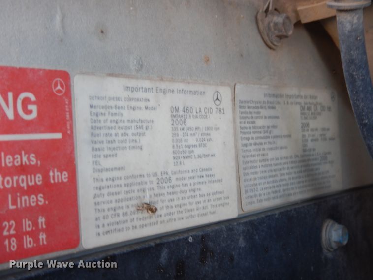 image for item DG6295 2007 Sterling LT9500 semi truck