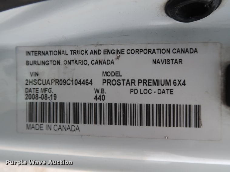 image for item DH0842 2009 International ProStar Premium semi truck