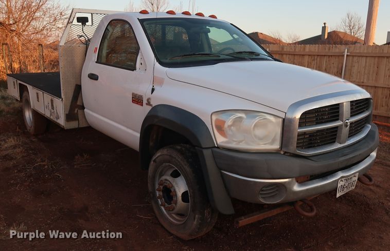 image for item DH0851 2008 Dodge Ram 4500HD utility truck