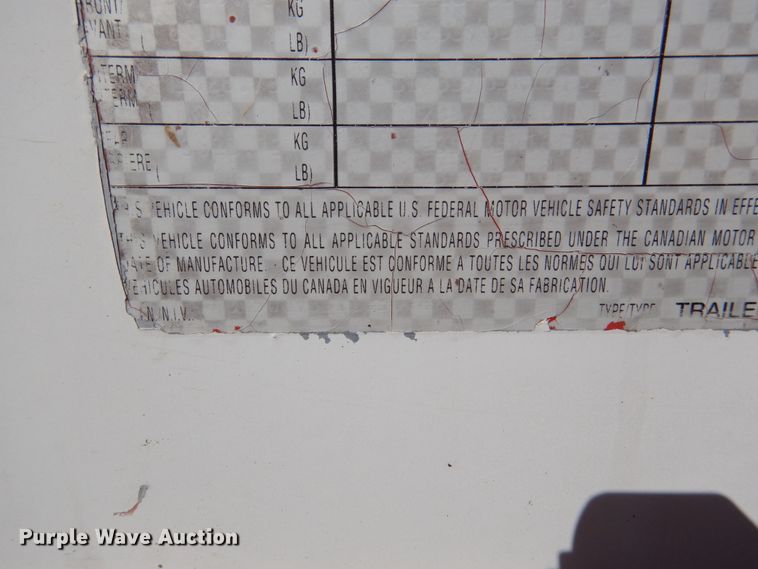 image for item EK9185 2001 United Stacker enclosed cargo trailer