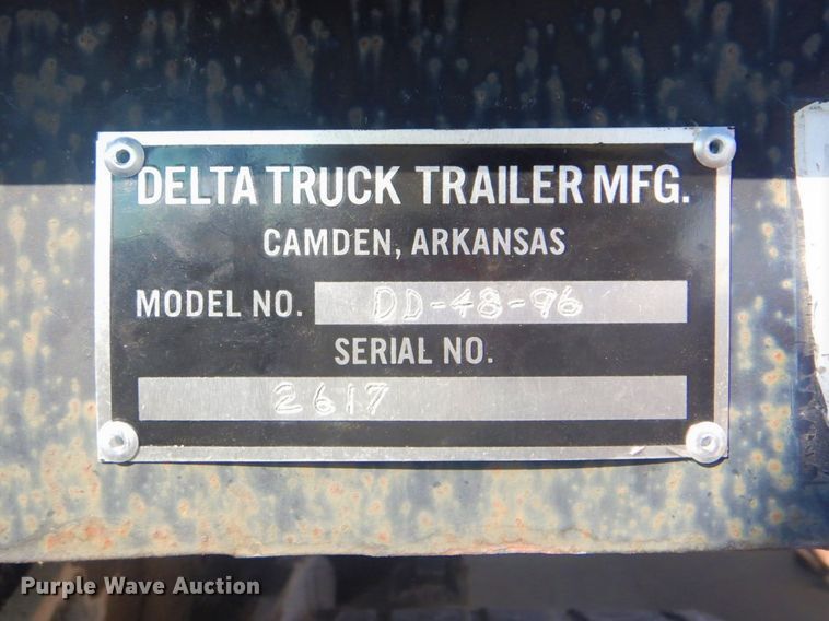 image for item GD9085 1978 Delta DD-46-96 drop deck equipment trailer