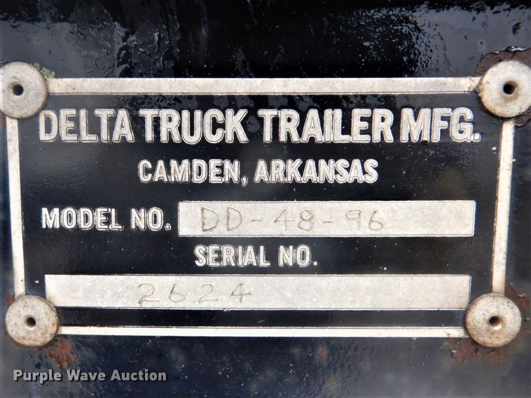 image for item GD9086 1978 Delta DD-46-96 drop deck equipment trailer