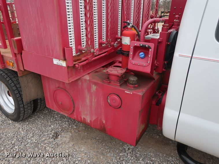 image for item GD9978 2012 Ford F550 Super Duty XL SuperCab flatbed treater truck