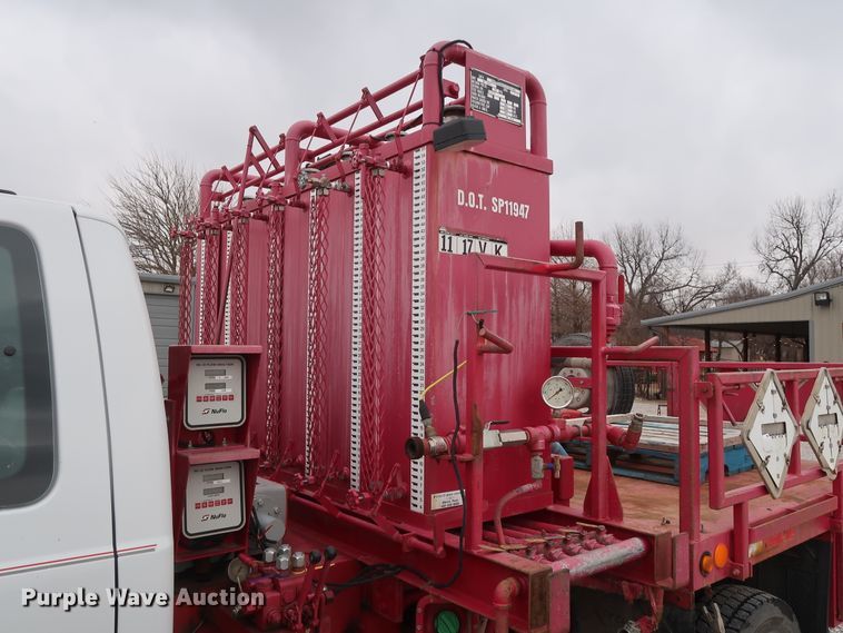 image for item GD9978 2012 Ford F550 Super Duty XL SuperCab flatbed treater truck