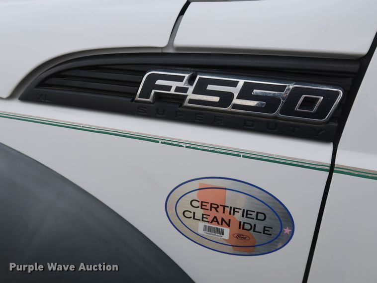 image for item GD9979 2012 Ford F550 Super Duty XL SuperCab flatbed treater truck