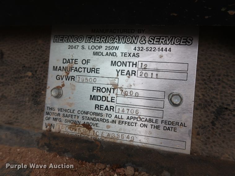 image for item GD9979 2012 Ford F550 Super Duty XL SuperCab flatbed treater truck