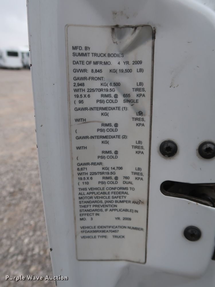 image for item GD9980 2009 Ford F550 Super Duty XL SuperCab service truck