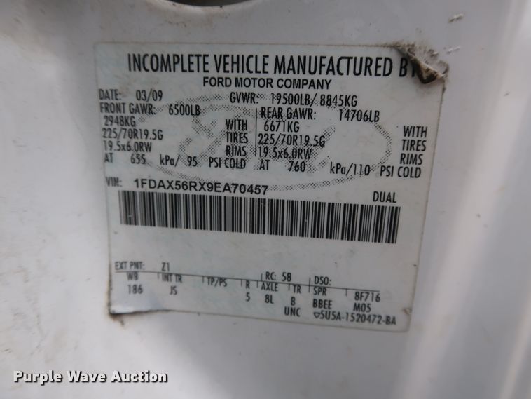 image for item GD9980 2009 Ford F550 Super Duty XL SuperCab service truck