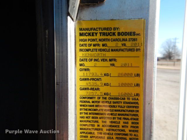 image for item GF9077 2012 Kenworth T270 delivery truck