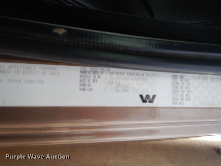 image for item GG9728 2012 Western Star 4900FA semi truck