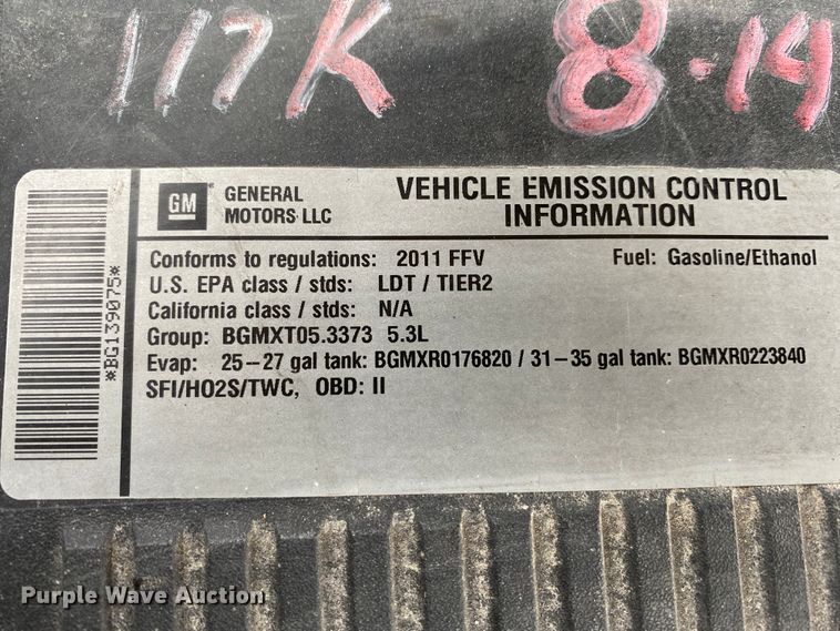 image for item DF6651 2011 Chevrolet Silverado 1500 Crew Cab pickup truck