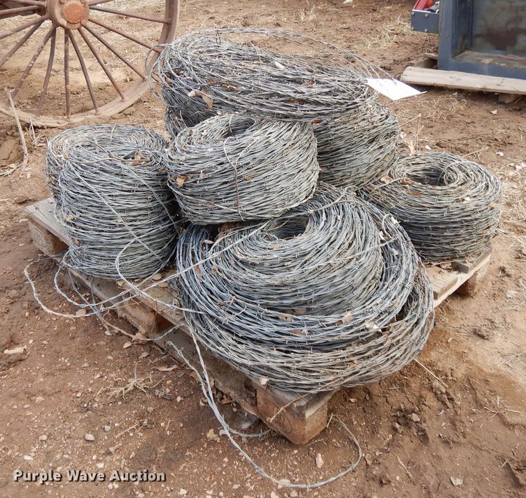 image for item DH8474 (8) rolls of barbed wire