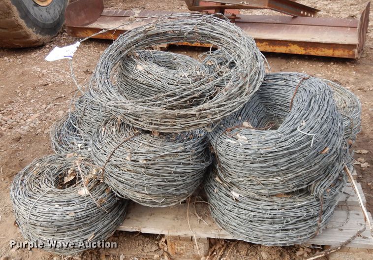 image for item DH8474 (8) rolls of barbed wire