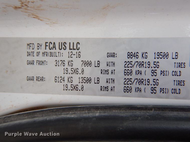 image for item DJ8751 2017 Dodge Ram 5500 Crew Cab winch truck