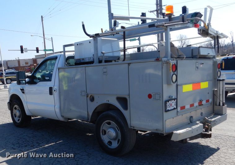 image for item EK9197 2008 Ford F350 XL Super Duty utility bed pickup truck