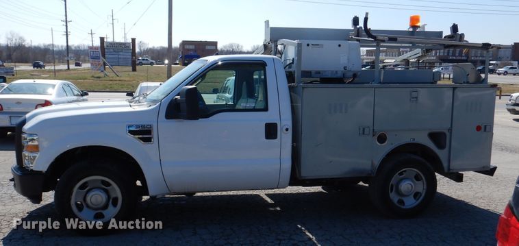 image for item EK9197 2008 Ford F350 XL Super Duty utility bed pickup truck