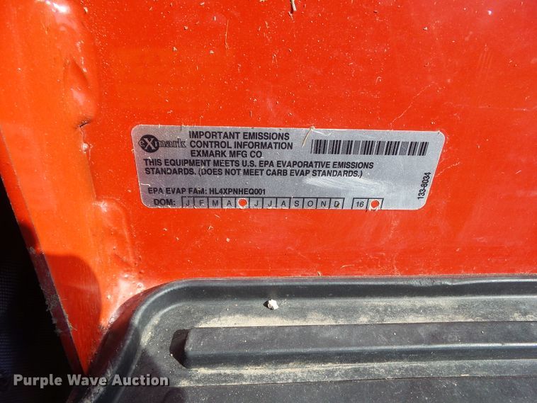 image for item EM9928 2017 Exmark Lazer Z E Series ZTR lawn mower