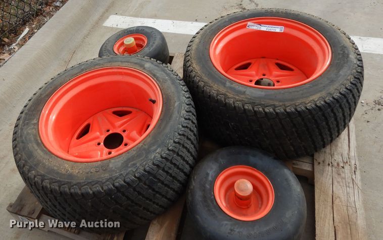 image for item FU9772 (4) Kubota ZD1211 tires and wheels