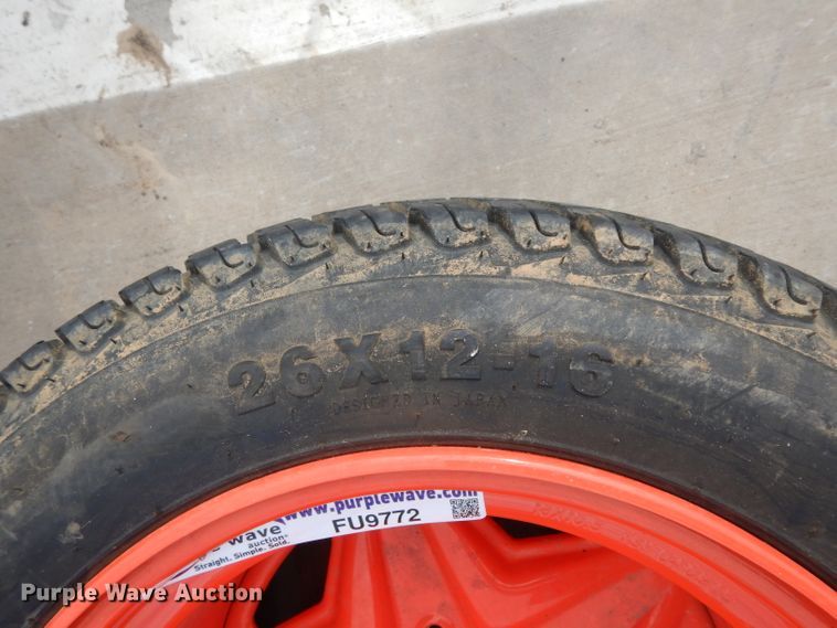 image for item FU9772 (4) Kubota ZD1211 tires and wheels