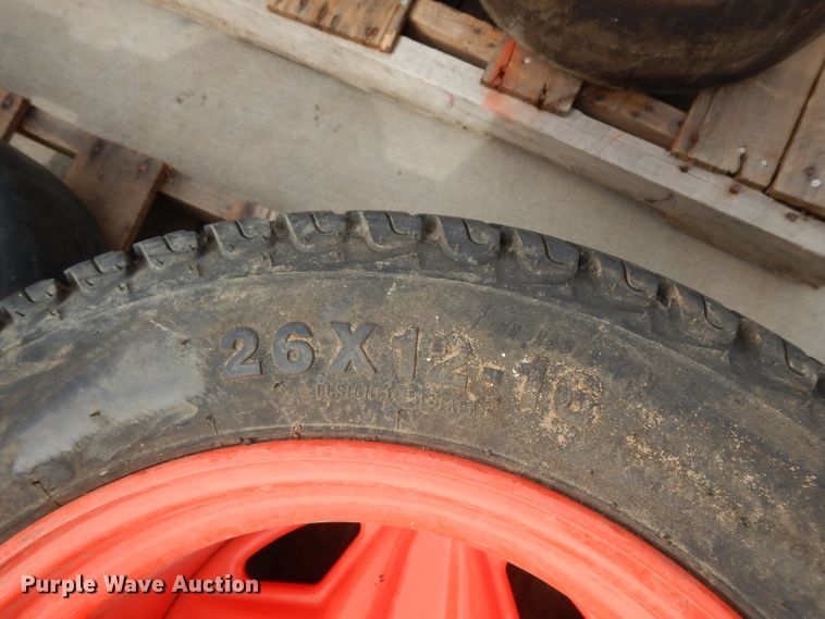 image for item FU9772 (4) Kubota ZD1211 tires and wheels