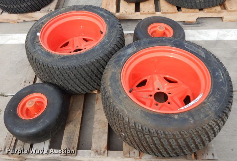 image for item FU9774 (4) Kubota ZD1211 tires and wheels
