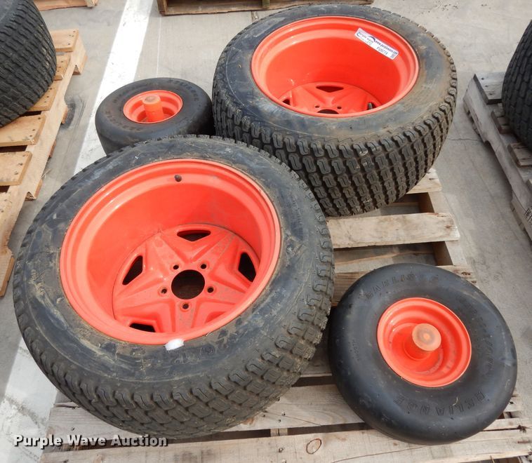 image for item FU9774 (4) Kubota ZD1211 tires and wheels