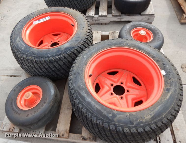 image for item FU9774 (4) Kubota ZD1211 tires and wheels