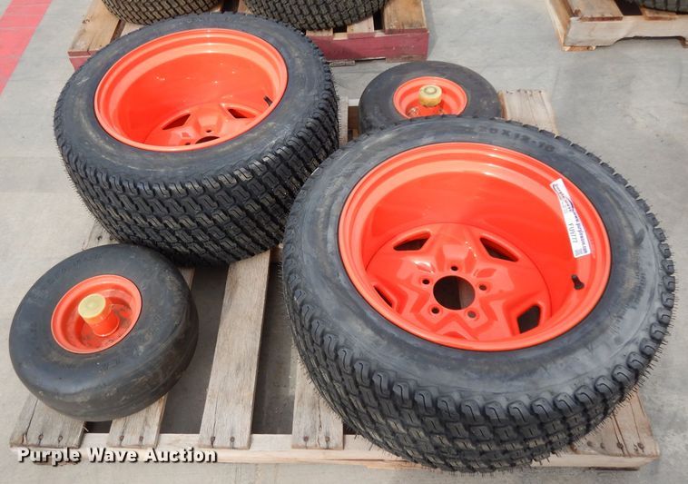 image for item FU9777 (4) Kubota ZD1211 tires and wheels