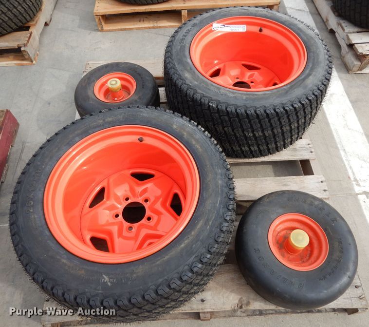 image for item FU9777 (4) Kubota ZD1211 tires and wheels