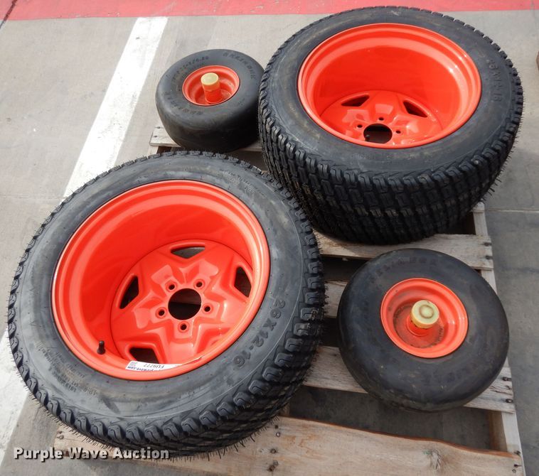 image for item FU9777 (4) Kubota ZD1211 tires and wheels