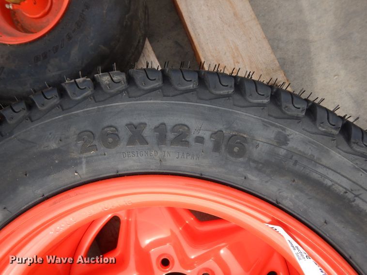 image for item FU9777 (4) Kubota ZD1211 tires and wheels