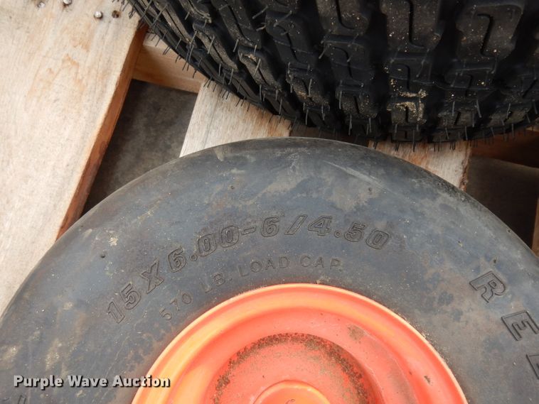 image for item FU9777 (4) Kubota ZD1211 tires and wheels