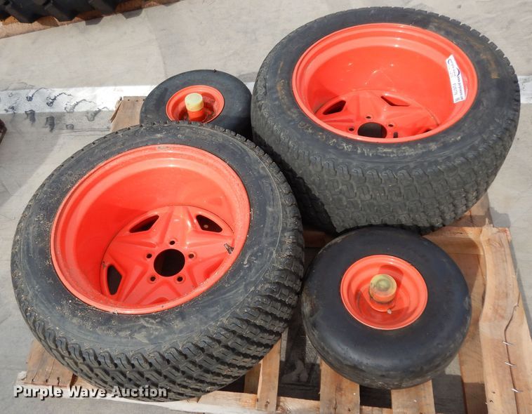 image for item FU9779 (4) Kubota ZD1211 tires and wheels