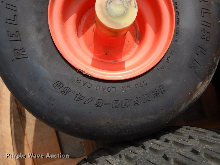 image for item FU9779 (4) Kubota ZD1211 tires and wheels