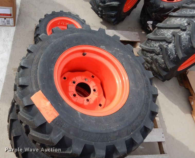 (3) Kubota tires and wheels in Grapevine, TX Item FU9781 sold Purple Wave