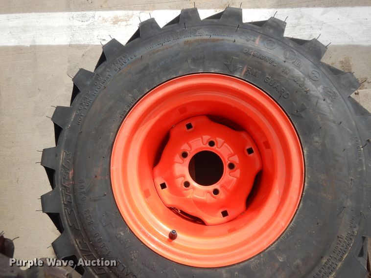 (3) Kubota tires and wheels in Grapevine, TX Item FU9781 sold