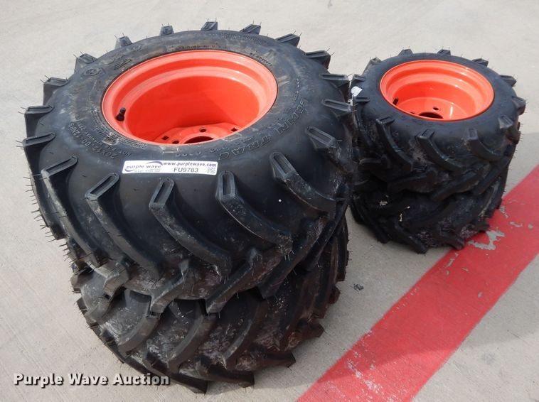 (4) Kubota tires and wheels in Grapevine, TX Item FU9783 sold