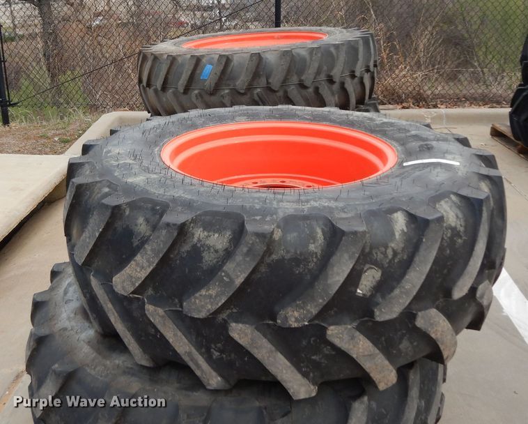 (4) Kubota tires and wheels in Grapevine, TX Item FU9794 sold