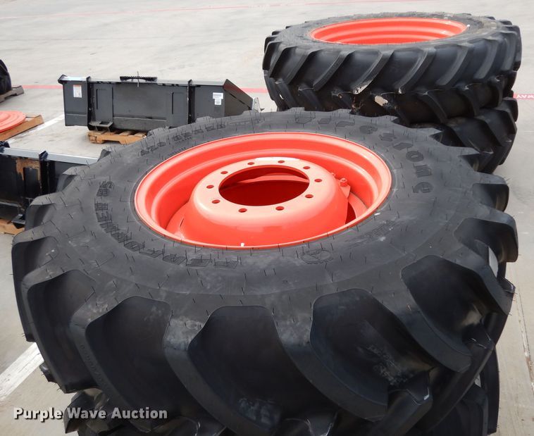 (4) Kubota tires and wheels in Grapevine, TX Item FU9801 sold